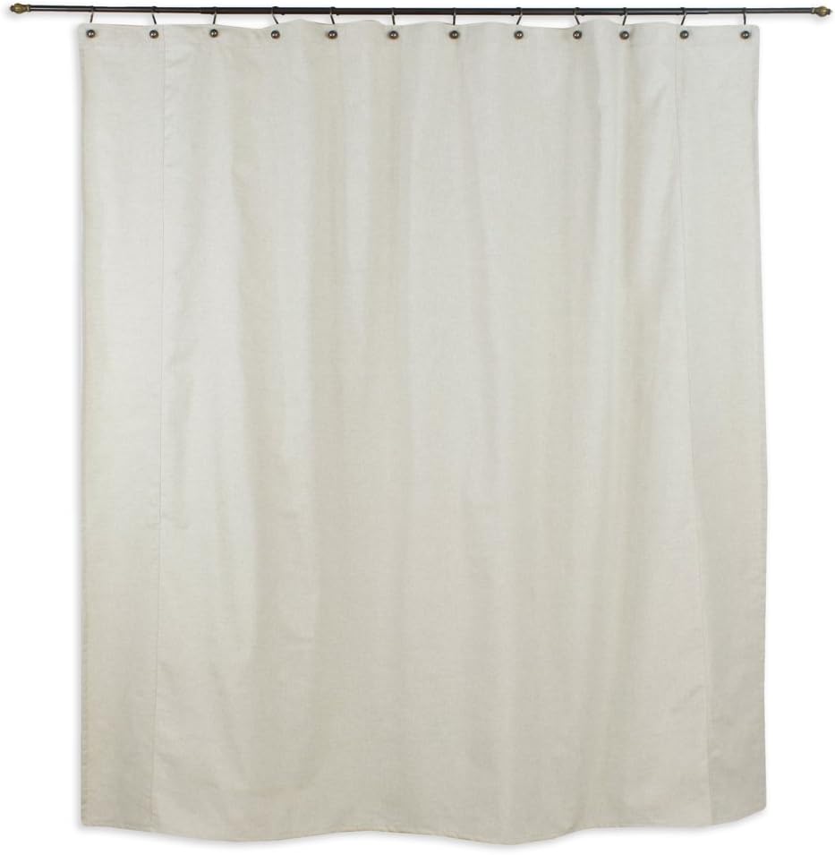 Linen Natural Standard Cut Shower Curtain, 72" w x 72" l
