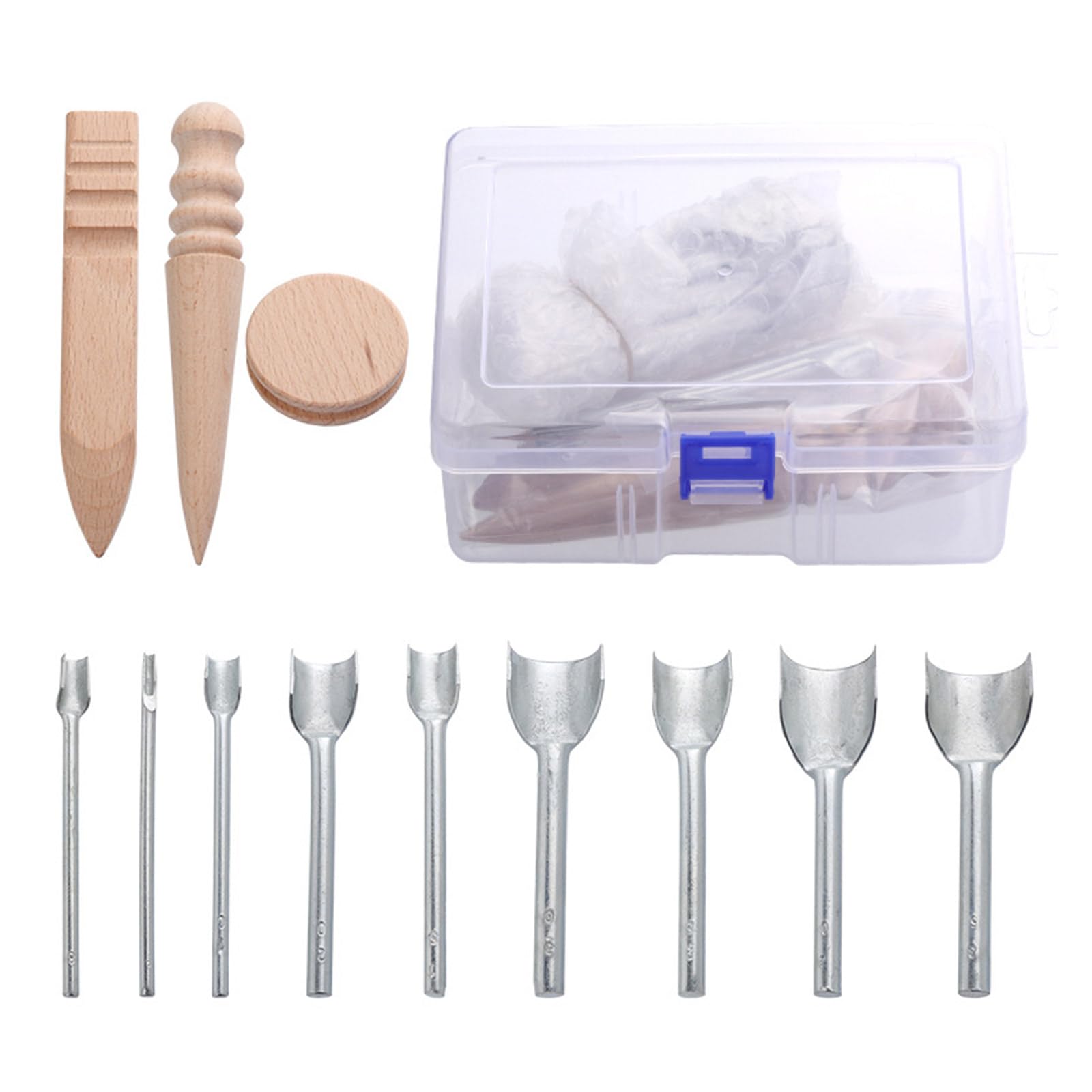 Outils de polissage demi-ronds Morain pour lisser facilement les tranches de cuir rugueuses