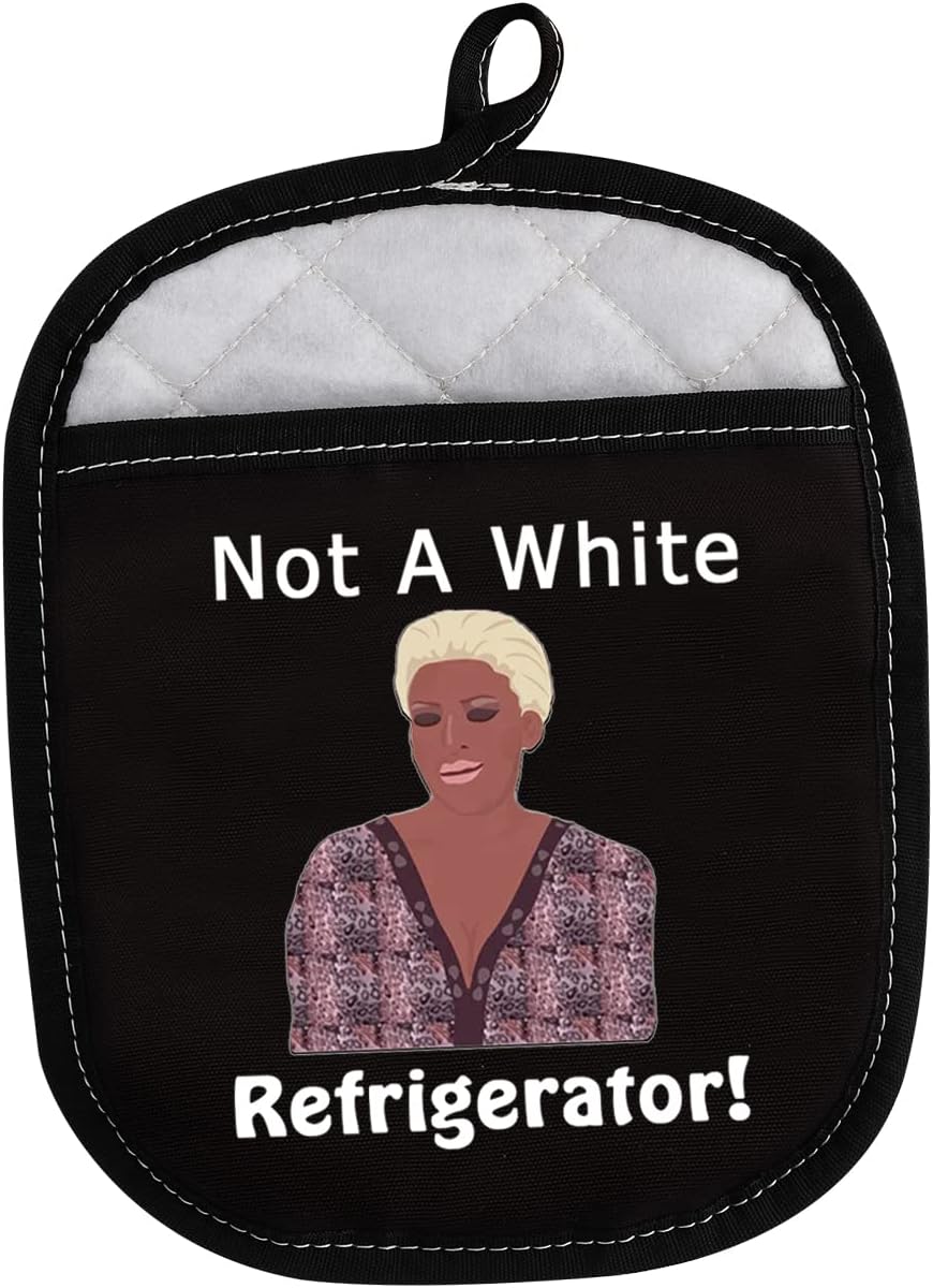 LEVLO Funny Housewives Gift Not A White Refrigerator Pot Holder Housewives Party Gifts(Not A White Refrigerator)