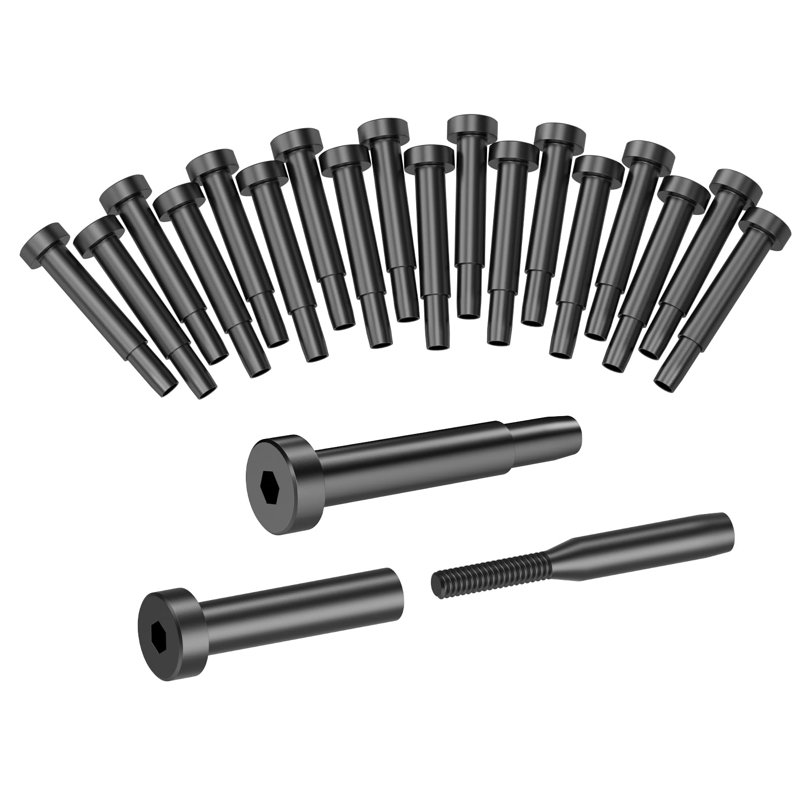 Photo 1 of BLIKA 3/16" Black Invisible Cable Railing Kit (20 Pack)