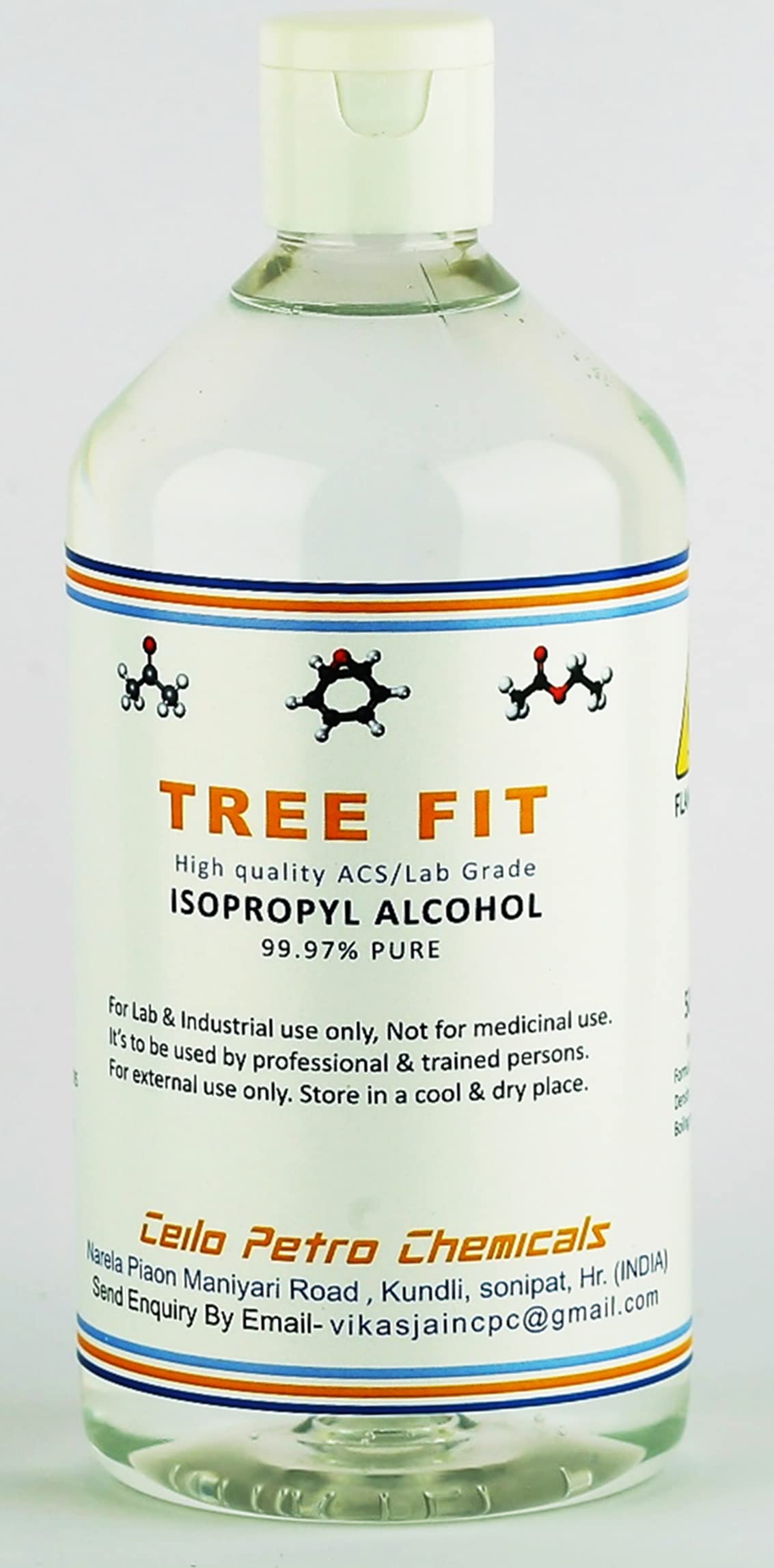 TREE FIT IPA Iso-Propyl Alcohol 99.9% [(CH3)2-CH-OH] CAS: 67-63-0 Pack of 500 ML (B09QYYWFKN) Amazon Price History, Amazon Price Tracker