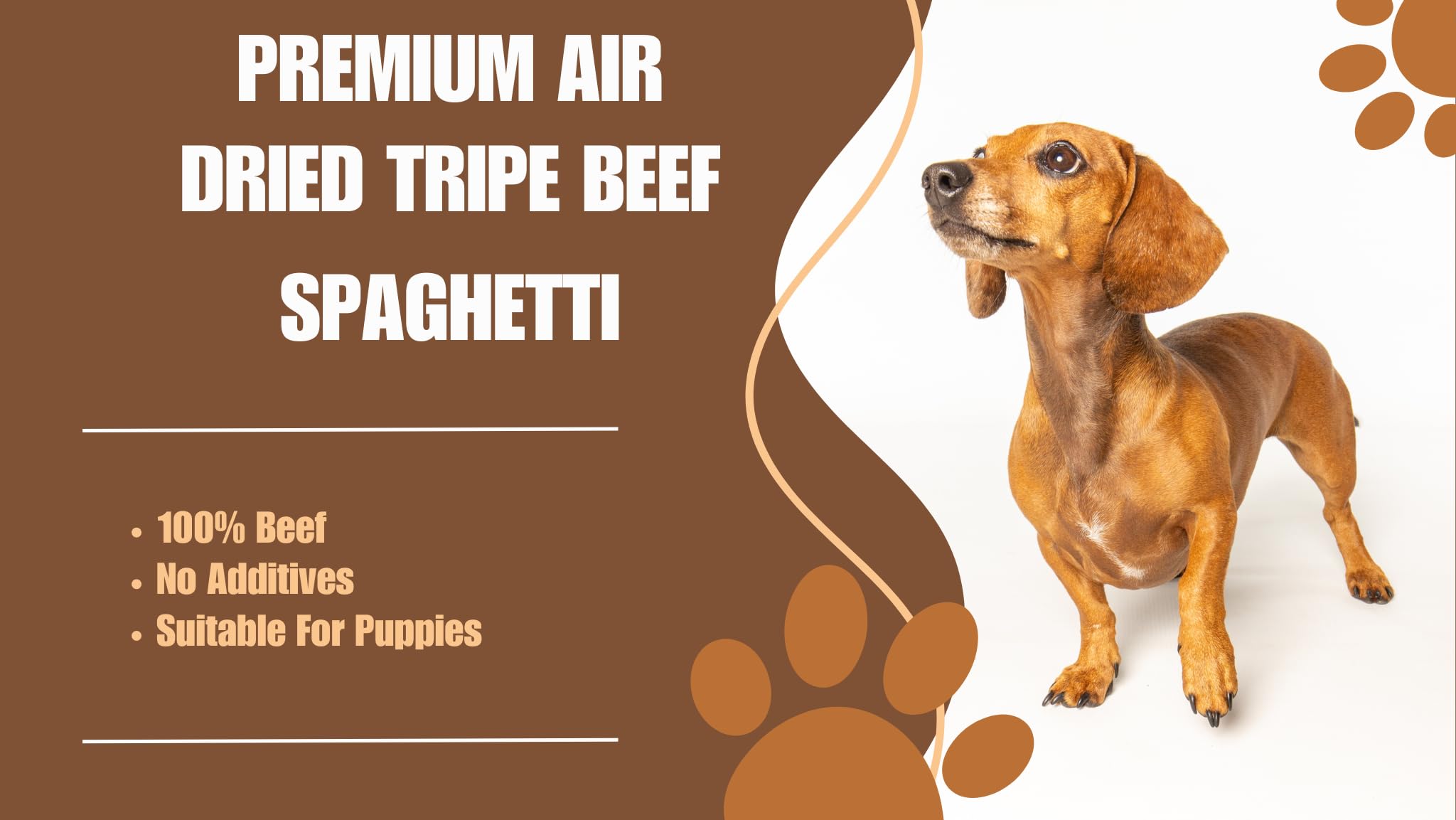 Premium Air Dried Natural Beef Intestine or Spaghetti Chews for Dogs, 10 g (Pack of 20) - Image 4