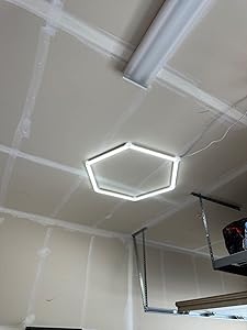 LED Black Hexagon Pendant Light Office Hexagonal Ceiling Lights