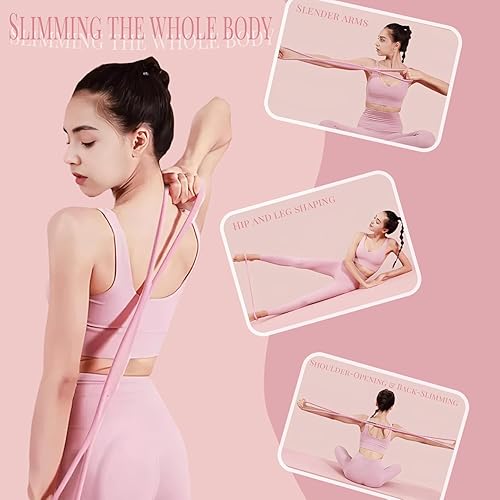 Miniatura 3 de 2 bandas de resistencia, figura 8 bandas de fitness para hombres y mujeres, figura 8 bandas de resistencia para brazos, espalda, estiramiento de