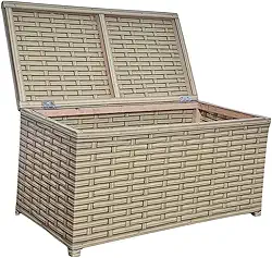 Baú Decorativo para Armazenamento/Organizador Multiuso horizontal 60x30 (CAPUCINO)