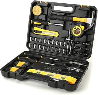 Ditole 78-Piece Tool kit Father's Day Gift from Kids,Mechanic Tool Set with Plastic Toolbox Storage Case for Men Women,Han...