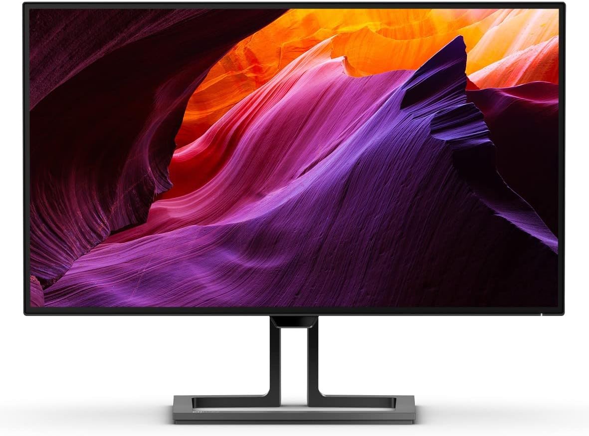 Philips 27B1U7903 27 Inch IPS Panel -Mini Led technnology UHD 4K with Thunderbolt 4, Dual Display Port, HDMI, USB ports, Built in Speakers, Height Adjustable Stand -Black
