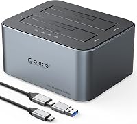 ORICO Dual HDD/SSD dokkoló állomás USB 3.2 Gen 2 alumínium 2,5/3,5 inch 1