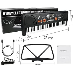 Clavier de Piano Numérique,Clavier Électronique 61 Touches Musique Clavier Portable Keyboard Piano pour Enfants Débutant… - Les Beatles, Paul McCartney, John Lennon, RIngo Starr, George Harrison Clavier de Piano Numérique,Clavier Électronique 61 Touches Musique Clavier Portable Keyboard Piano pour Enfants Débutant… – Image 7