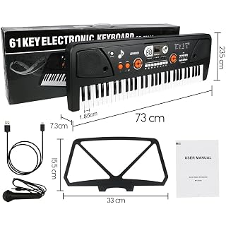Clavier de Piano Numérique,Clavier Électronique 61 Touches Musique Clavier Portable Keyboard Piano pour Enfants Débutant… - Les Beatles, Paul McCartney, John Lennon, RIngo Starr, George Harrison Clavier de Piano Numérique,Clavier Électronique 61 Touches Musique Clavier Portable Keyboard Piano pour Enfants Débutant… – Image 7