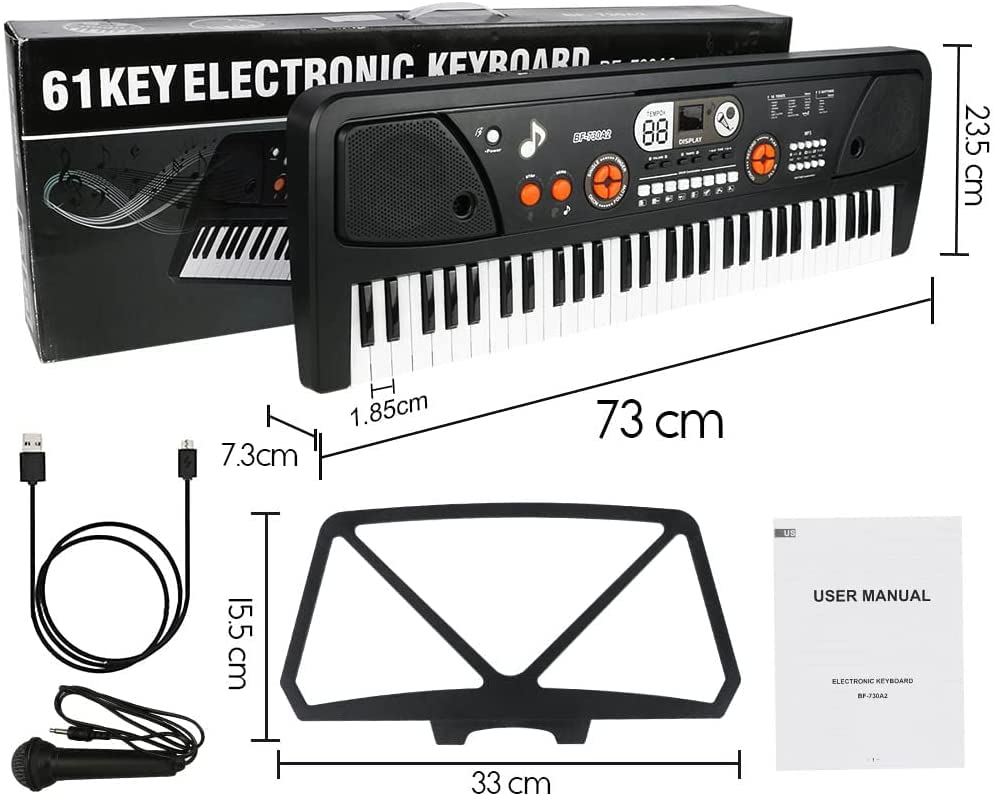 Clavier de Piano Numérique,Clavier Électronique 61 Touches Musique Clavier Portable Keyboard Piano pour Enfants Débutant… - Les Beatles, Paul McCartney, John Lennon, RIngo Starr, George Harrison Clavier de Piano Numérique,Clavier Électronique 61 Touches Musique Clavier Portable Keyboard Piano pour Enfants Débutant… – Image 8
