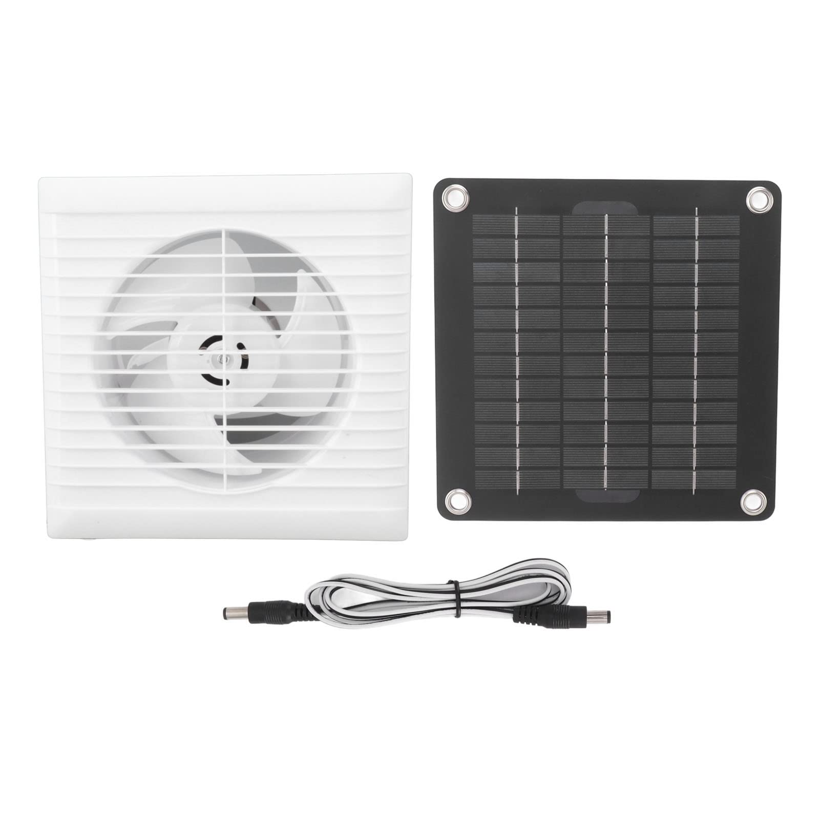 Ventilador Solar de Escape Resistent al Agua IP67, 6 Pulgadas 10W 12V para Cobertizo de Gallinero