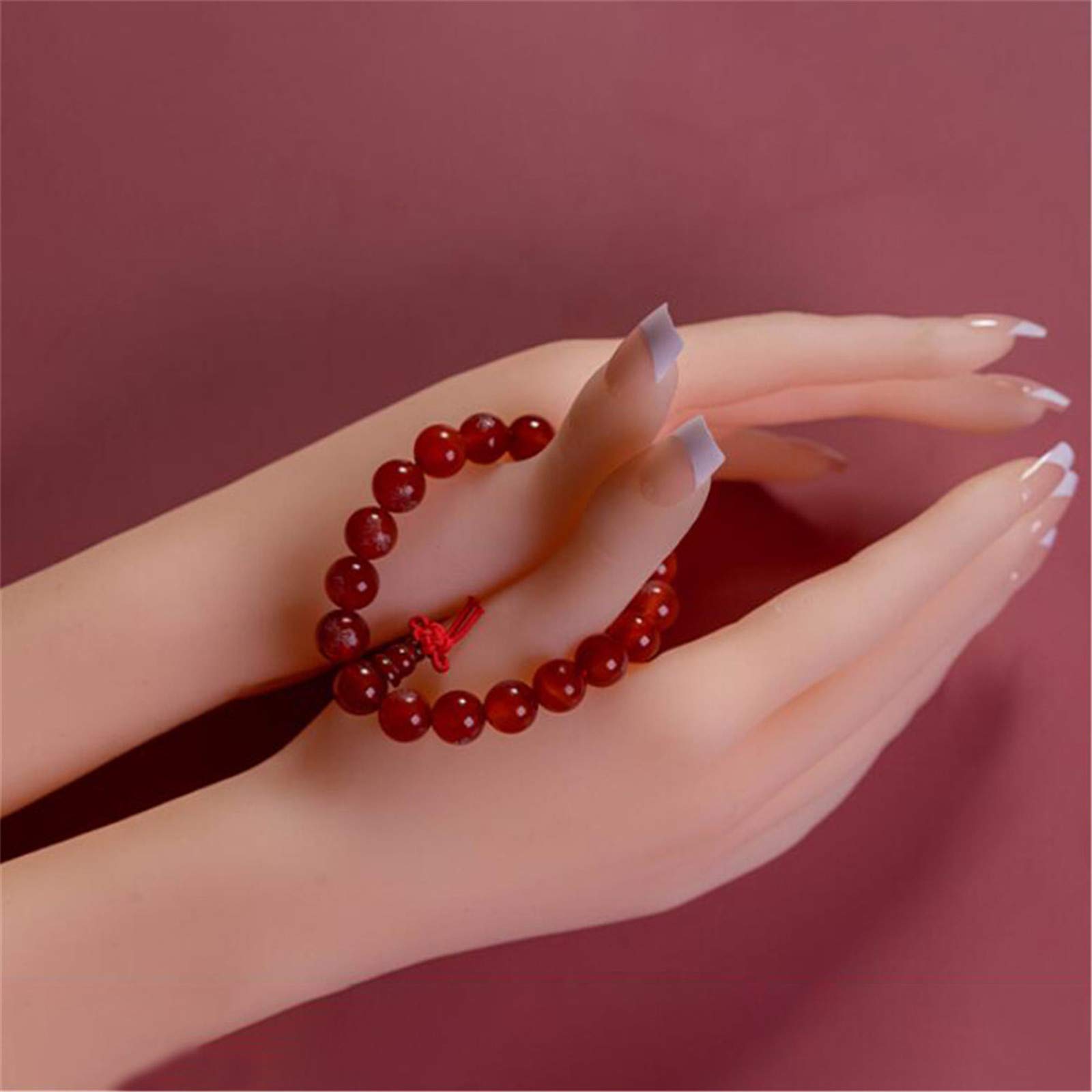 Modell Gliederpuppe Mannequin Hand, Realistische Silikon Hand Finger- / Handgelenkspositionierung - realistische Textur - klare Sicht - 1: 1Handmodells,B Right Hand