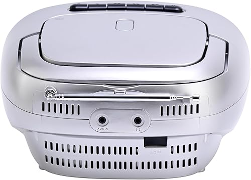 Miniatura 6 de Emerson Boombox reproductor de CD portátil con reproductor de cassette, grabadora de cinta, radio AMFM, AUX, conector para auriculares, altavoces