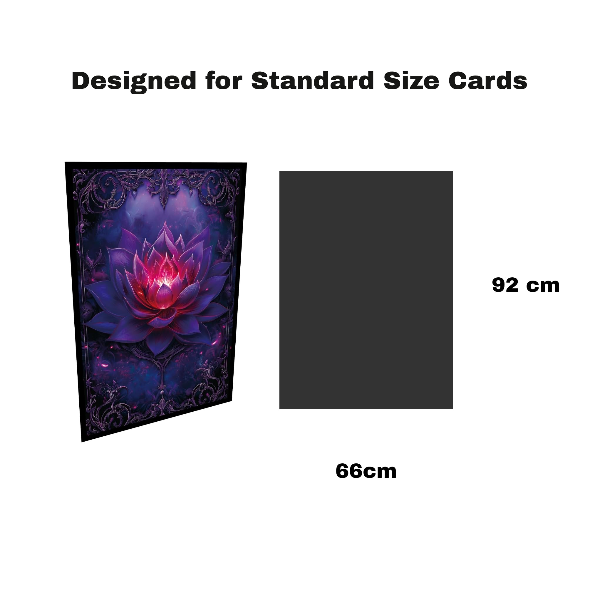 Trading Card Sleeves, 100 Count, Glossy Art Back & Clear Front (66 x 92 mm), Fits Standard Cards, MTG - Image 4