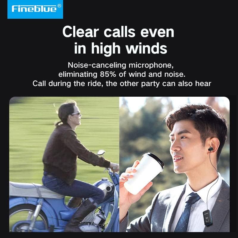 F580 Display Power Collar Clip Bluetooth Headphones Caller Number Vibration Universal Phone Outdoor Cycling Anti-Drop (Black Grey)