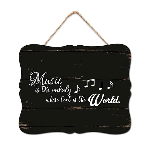 Music is The Melody Whose Text is The World. Wooden
