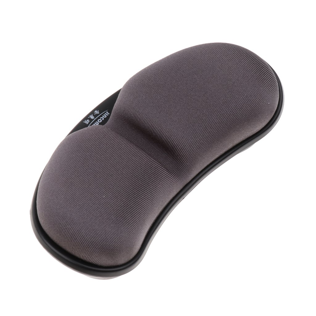 5 set di tappetini poggiapolsi per mouse in memory foam, colore: grigio