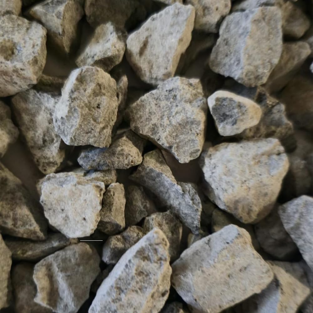 Basaltsplitt 8–16 mm - 25 kg - Grau – Hochwertiger Edelsplitt für Garten- und Landschaftsgestaltung