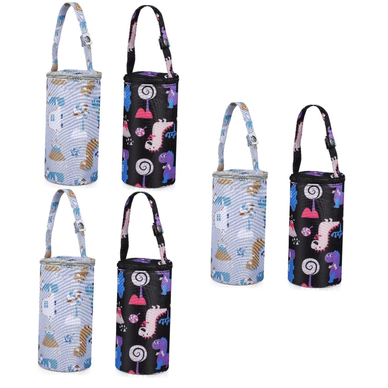 TOYANDONA 6pezzi Borsa Termica Per Biberon Da Porta Bottiglie Di Latte Con Design Cartoon Isolamento Termico Per Passeggini e Zaini Adatta Shopping Picnic e Viaggi