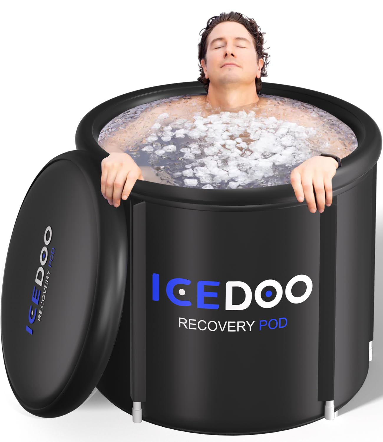 Photo 1 of Cold Water Ice Tub for Outdoor,Cold Plunge Tub with Cover, Large Ice Bath Tub