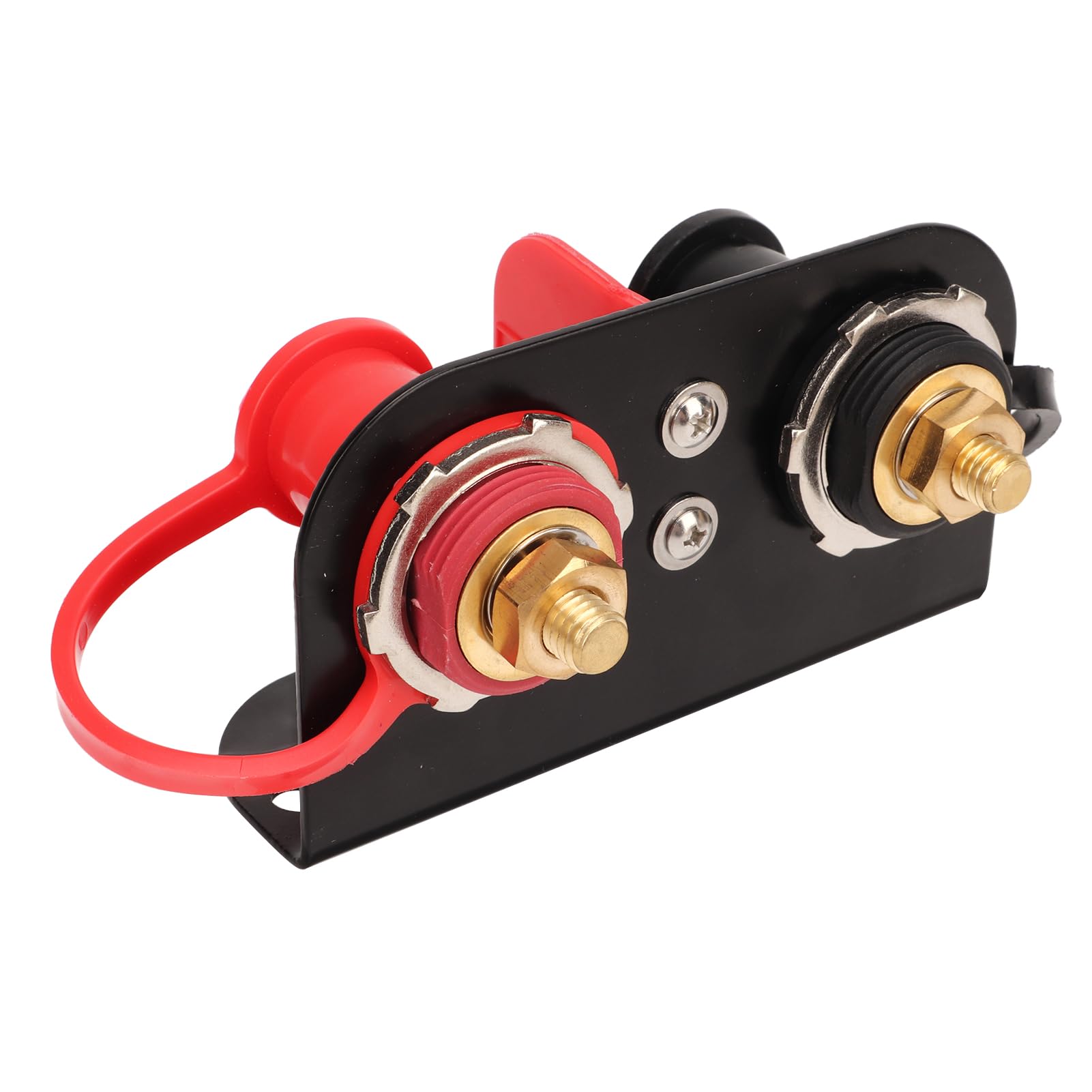 Kit di salto batteria, terminali batteria remoti M10x2, strumento di ricarica per UTV ATV camion RV trattore falciatrice barca, con linguetta di sicurezza, adatto per auto