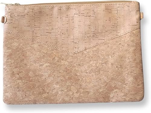 Bolso bandolera vegano de corcho con aspecto natural 100 corcho sostenible orgánico regalo ecológico