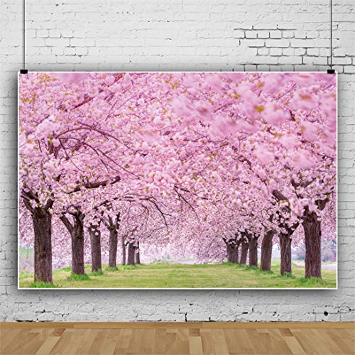 背景布【　春L　】サンプル　ペット撮影用　桜、お花見、チューリップ　フォトブース 背景布【 春L 】サンプル ペット撮影用 桜、お花見