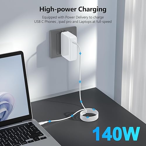 Miniatura 6 de Cargador MacBook Pro 140W USB C Adaptador de corriente para MacBook ProAir 13 14 15 16 pulgadas 2023 2022 2021 M3 M2 M1 y todos los dispositivos USB