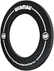 WINMAU Printed Dart Board Surround Ring – Durable Backboard Wall Protector for Dartboards - Available in White, Black, Red & Blue - Professional Darts Accessories