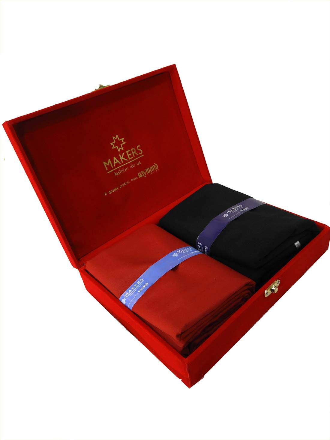 Raymond Shirt Pant Fabric Combo in Velvet Box Red-image-15