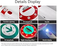 Vista 7 de Señal de parada LED recargable de mano, señal de semáforo recargable, estacionamiento, señal de luz de advertencia de seguridad de tráfico, lámpara