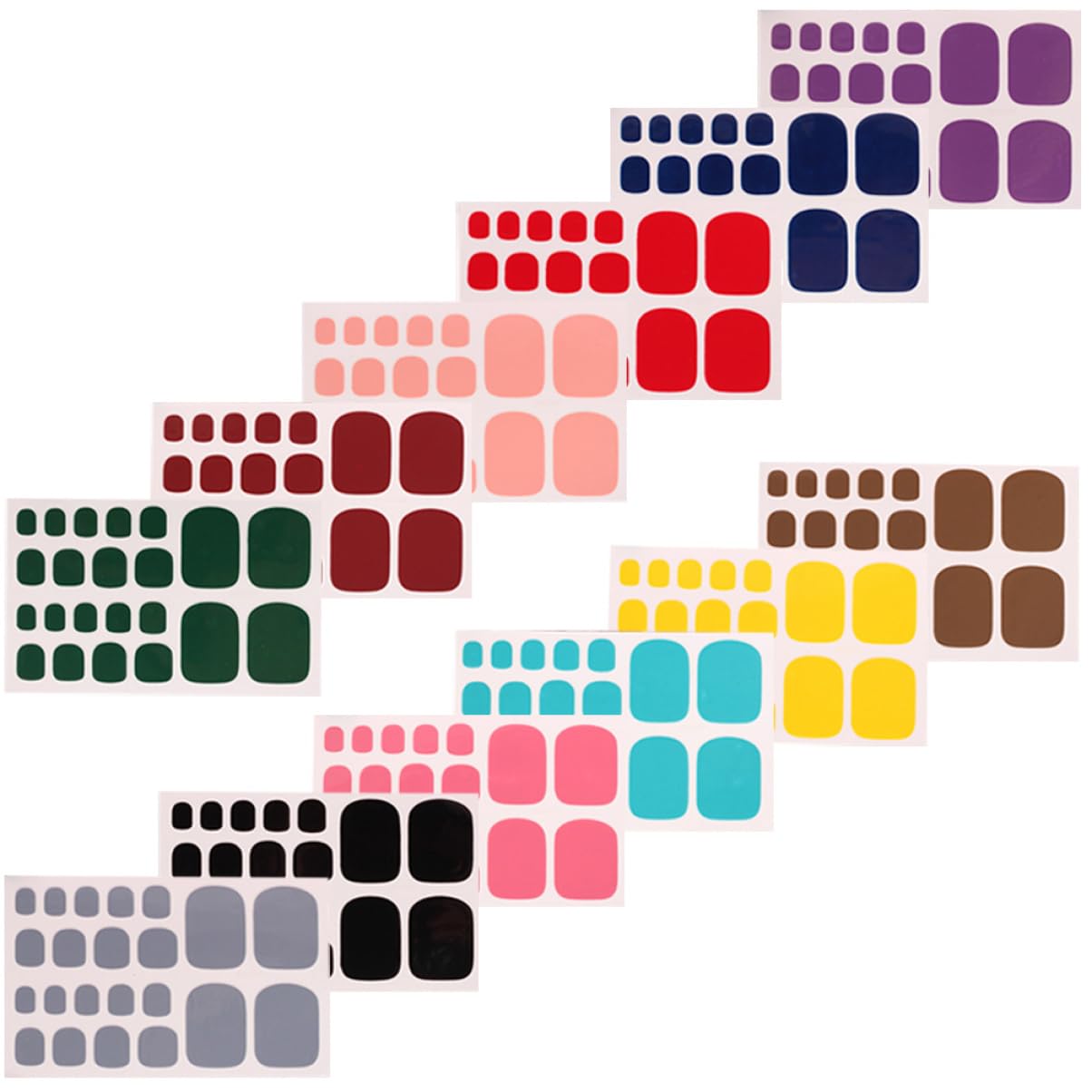 60fogli Adesivi Per Decorazione Unghie Dei Piedi Stickers Eleganti Per Nail Art Facili Da Applicare Design e Unico Perfetti Per Pedicure e Occasioni Speciali