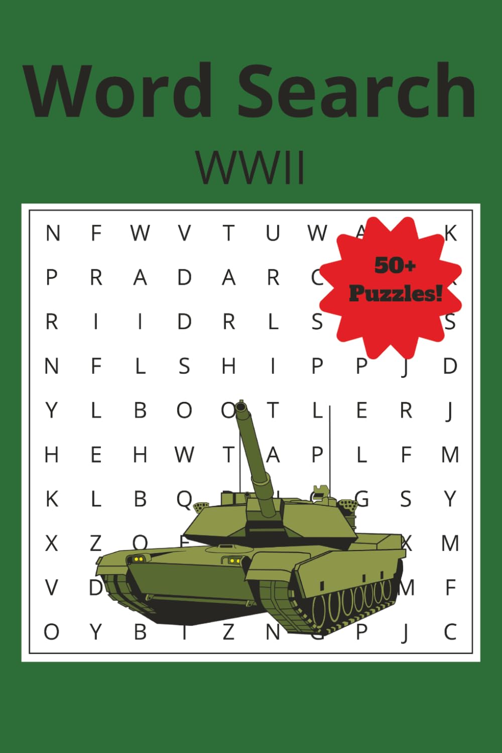 Word Search WWII: Word Search Puzzles for WWII Enthusiasts | 6x9 inches, 110 pages | 55+ puzzles | Solutions Included