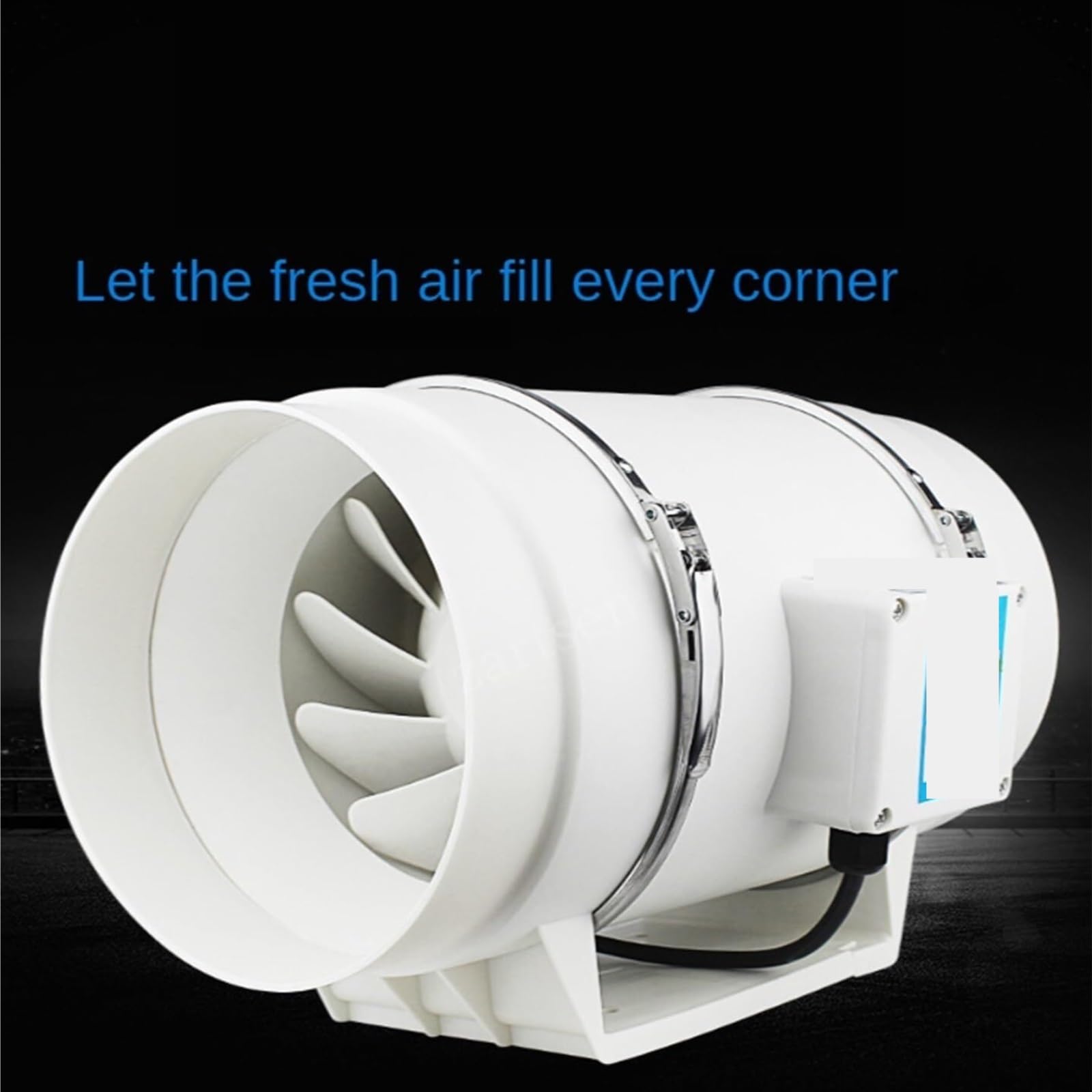 Ventilatore Ventilatore A Flusso Obliquo Per Pipeline, Cappa Aspirante, Scarico Salotto Mahjong, Bagno, D'aria Ad Alta Potenza E Elevato,per sfiato(3-inch 75 remote single-speed)