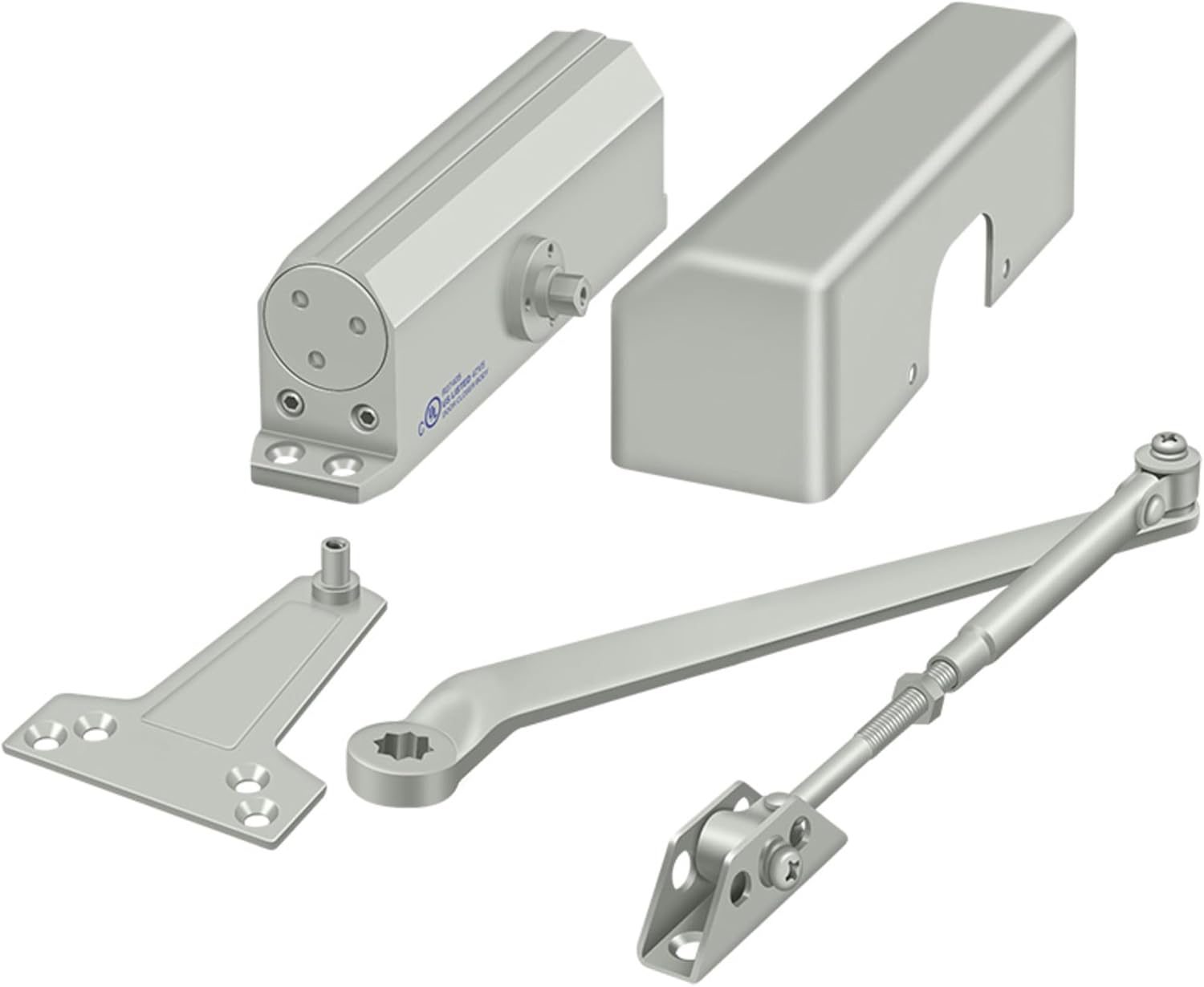 Deltana Dc1050-Al Dc10 Door Closer, Aluminum Finish