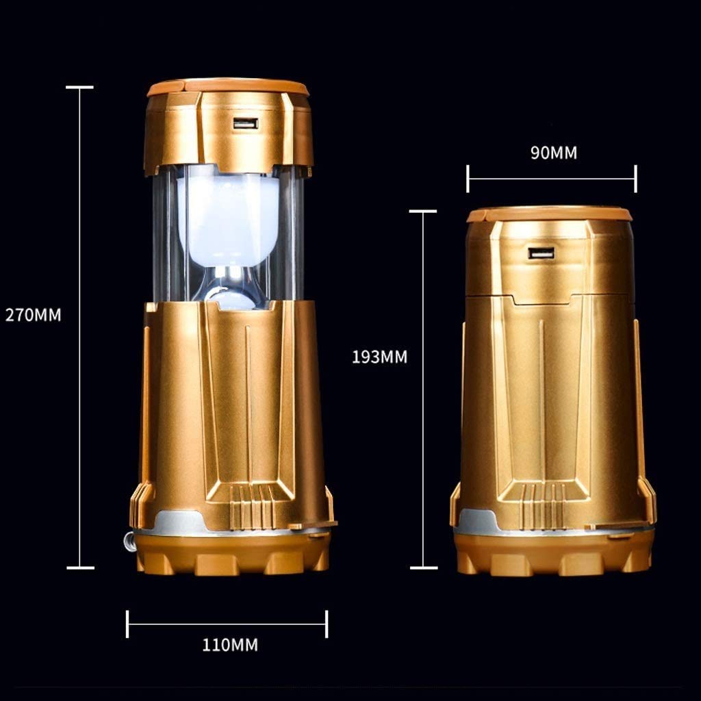 Latarnia kempingowa ADITAM Akumulator, latarnia LED Camping, turystyka, rekreacja na świeżym powietrzu, ładowanie USB, lampa wędkarska z wentylatorem Outdoor Camp Light trwałe latarnie latarki (kolor: