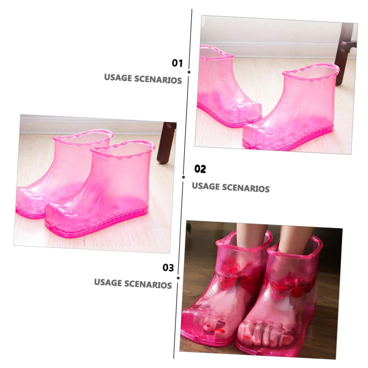 Foot Soaker Shoes Massager for Dry Cracked Bath Soaking Shoes for Home Use