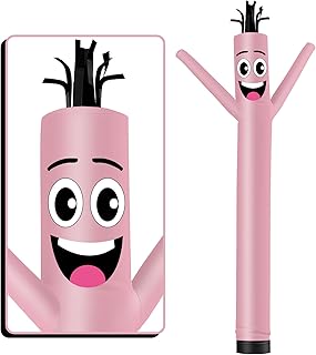 6FT Tall Inflatable Tube Man Wacky Wavy Dancing Guy (9''Diameter) for Outdoor Decoration Advertising Business Promotion -Pink (Blower Not Included)