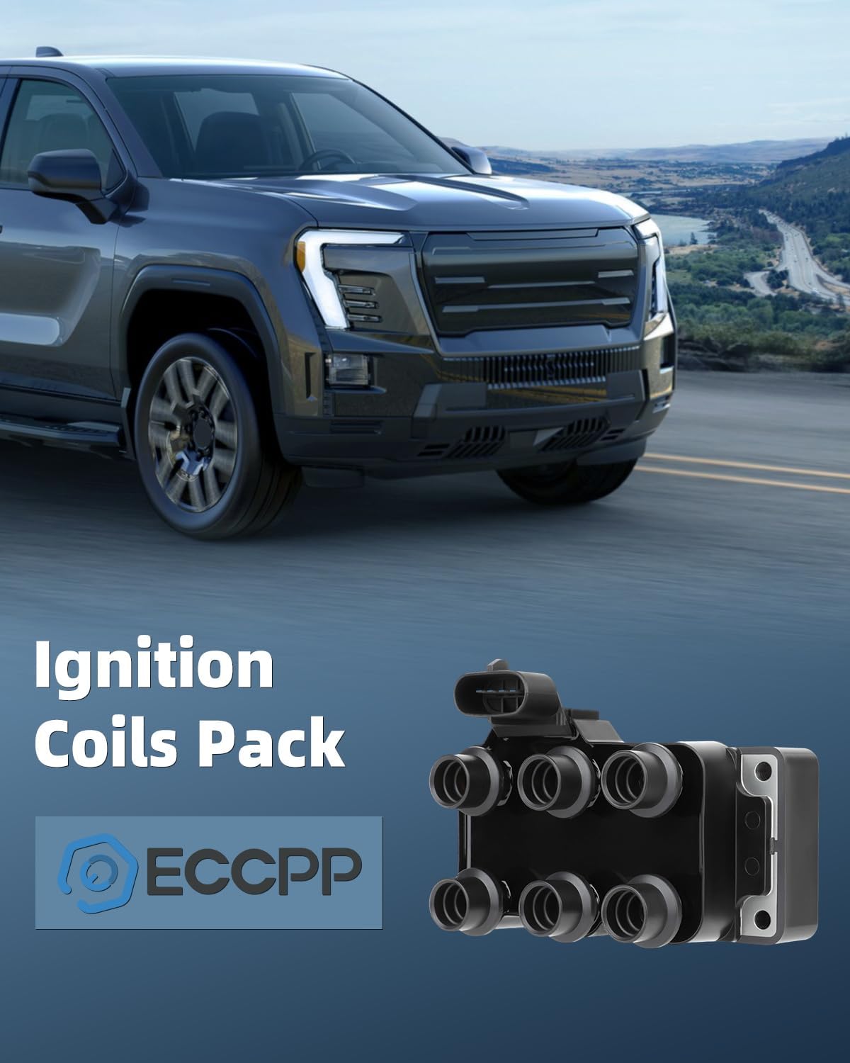 ECCPP ignition coil coils FD488 1 PCS,for Mercury Sable 3.0L 1996-2000,for Mystique 2.5L/2.0L 1995-2000,for Cougar 2.5L/2.0L 1999-2000,for Mazda MPV 2.5L 2000-2001 FD488 DG535 C505
