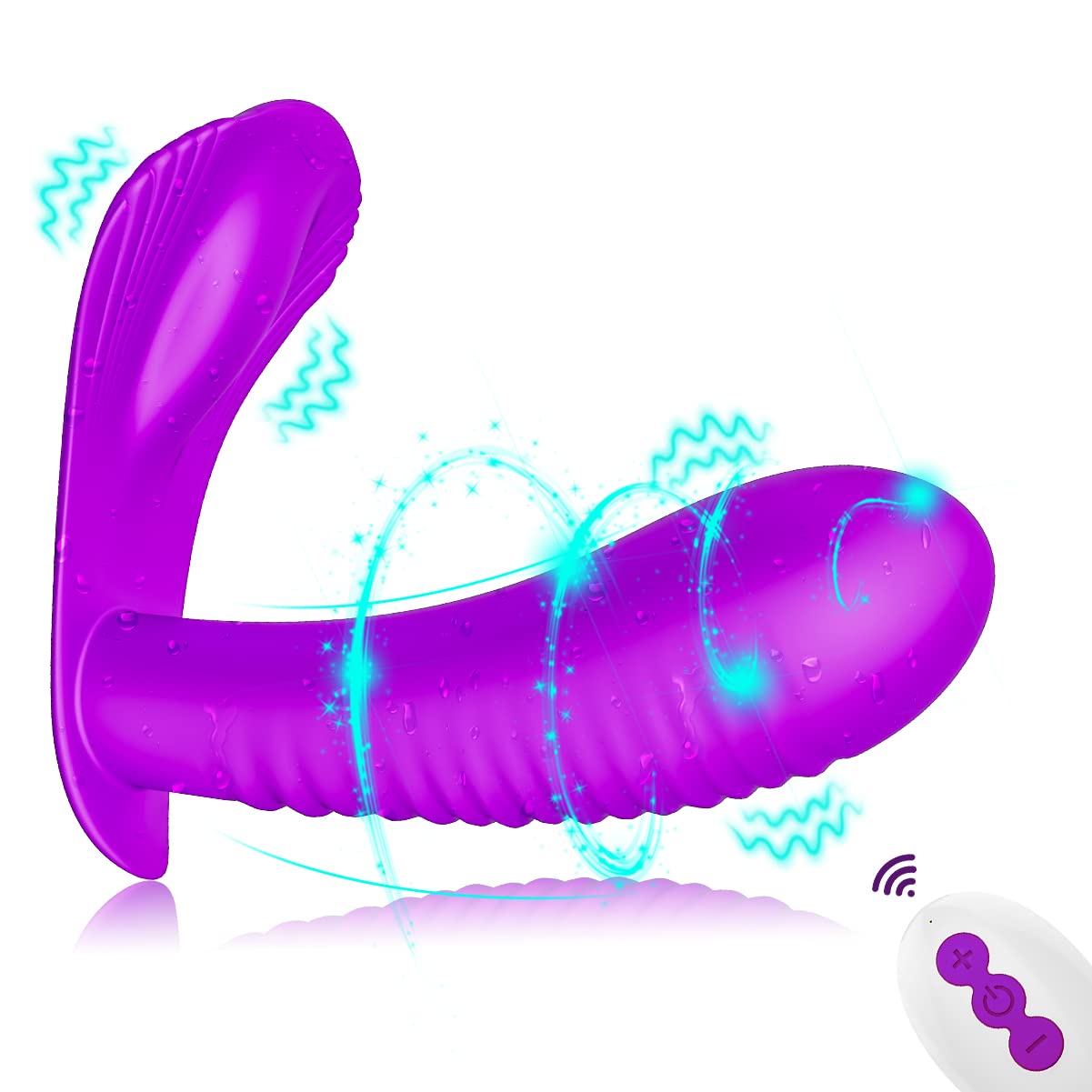 Vibradorador Mujer Juguetes Eróticos Control Remoto Sccionador Mujer Clítoris Juguetes Eróticos para Pareja Sexuales Consoladores.. para Mujer con Vibración carga rápida USB, doble motor.