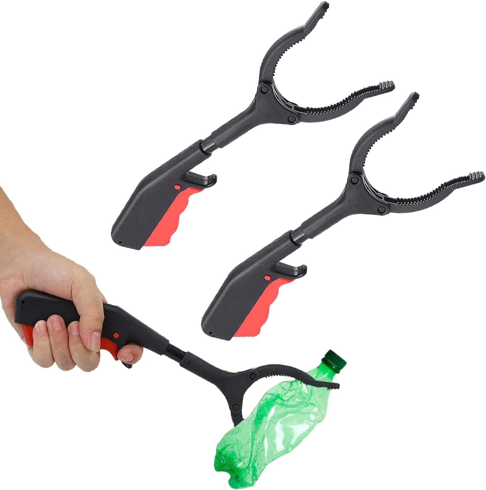 2PCS Llitter Pickers, Grabbers for Disabled, Grabber, Pick Up Stick Grabber, Helping Hand Grabber, for Disabled, Multiuse Aid to Pick Rubbish, Weeds, Leaves