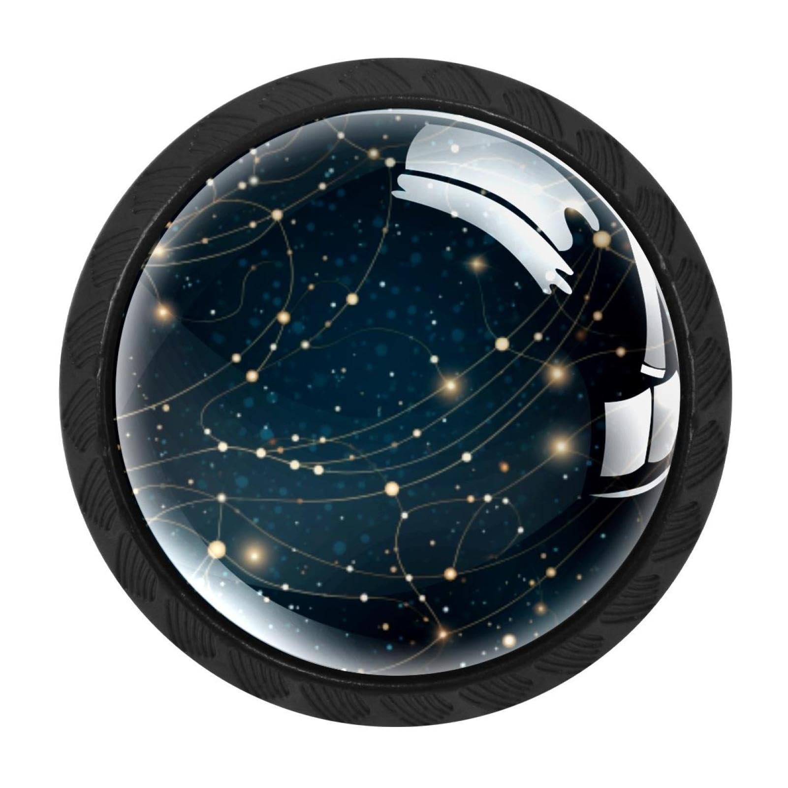 Chenzzzz Multicolored 13 Gemini Zodiac Signs Drawer Knobs Pull Handle Crystal Glass Circle Shape Cabinet Drawer Pulls Cupboard Knobs With Screws For Kitchen Cupboard Dresser Wardrobe Etc