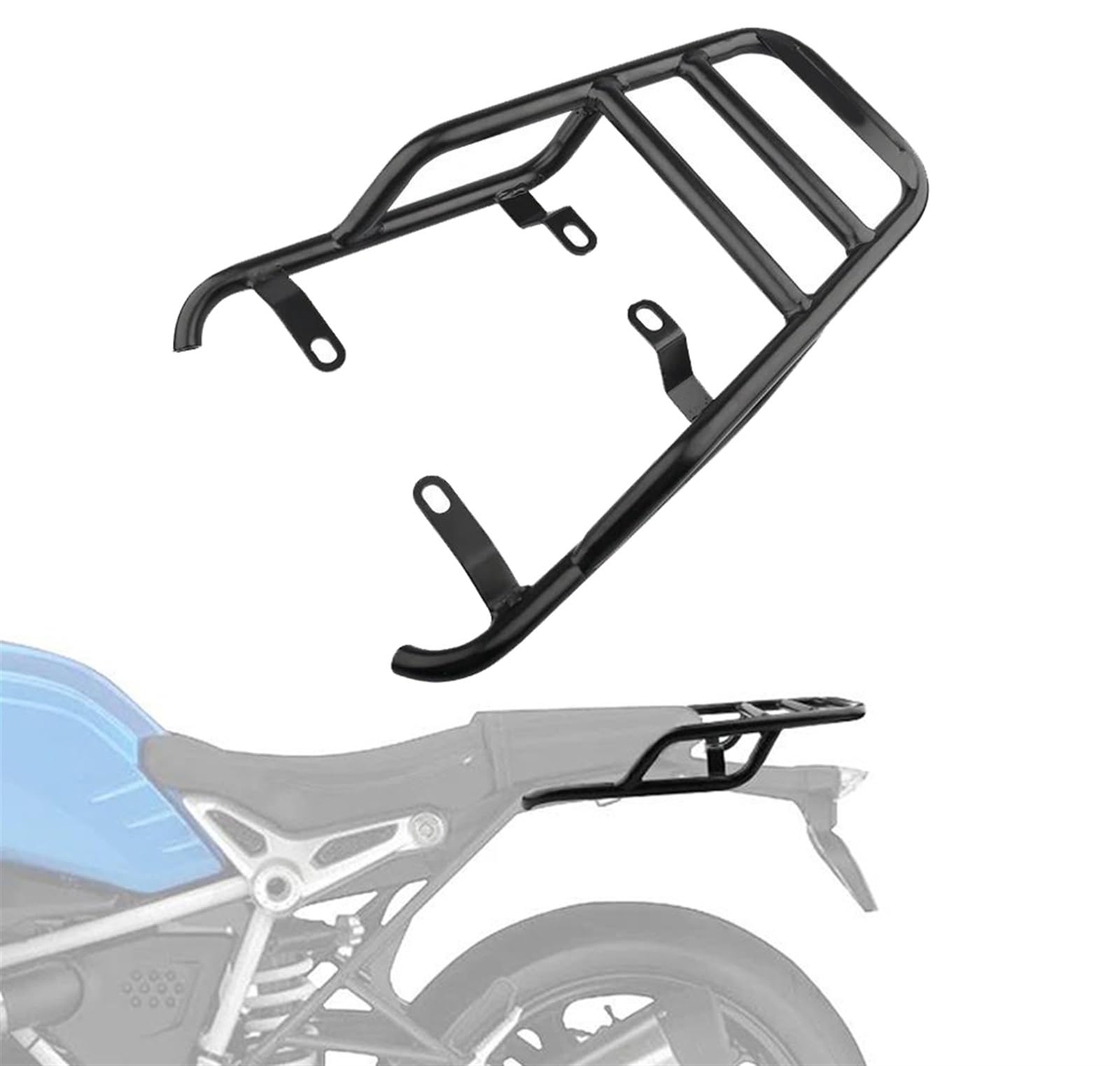 Porte-bagages arrière pour moto Pure évitez le sac à dos sur de longs trajets