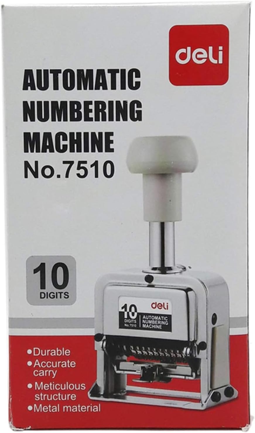 deli Automatic Numbering Machine (10 Digit) - 7510