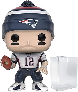 POP Football: Patriots - Wave 3 Tom Brady Funko Vinyl Figure (Bundled with Compatible Box Protector Case)