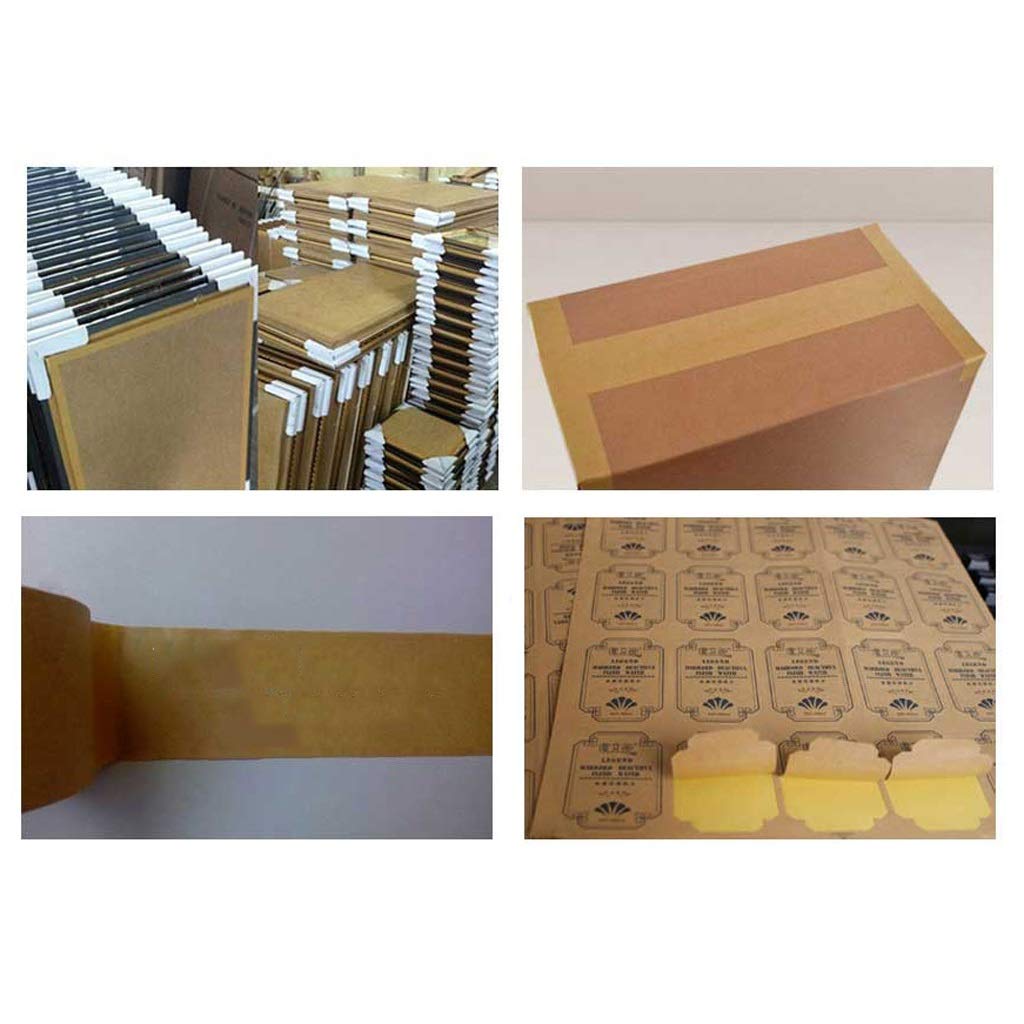 Taśma uniwersalna papierowa Kraft Wodoodporna taśma klejąca Uniwersalna do pakowania wysokotemperaturowa Uszczelnianie ust Typ przylepny okładek książek(48MM wide x 50m x 5 rolls)