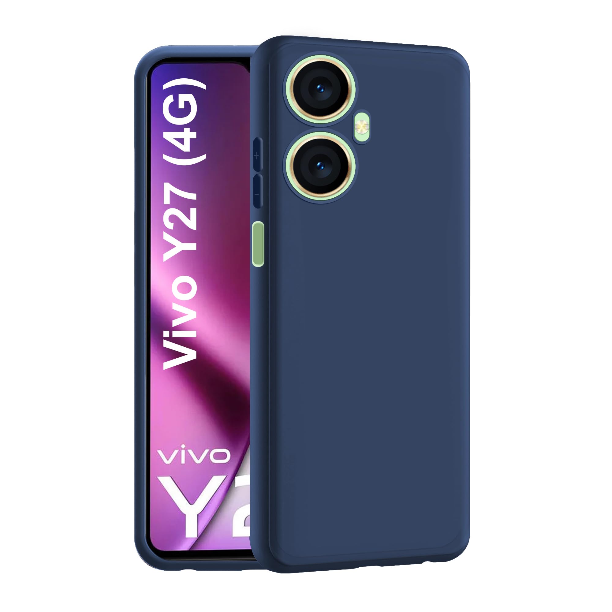 CEDO Vivo Y27 (4G) Back Cover | Camera Bump Protection & Inner Velvet Fabric Lining | Ultra Slim Matte Soft Rubberised Case Cover (Blue) (B0CK5FZGXD) Amazon Price History, Amazon Price Tracker