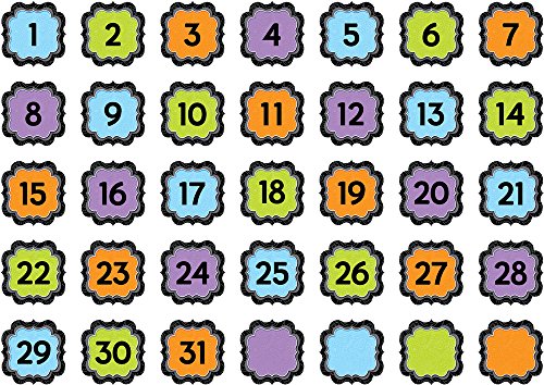 Creative Teaching Press BW Calendar Days (6900),BLACK/WHITE