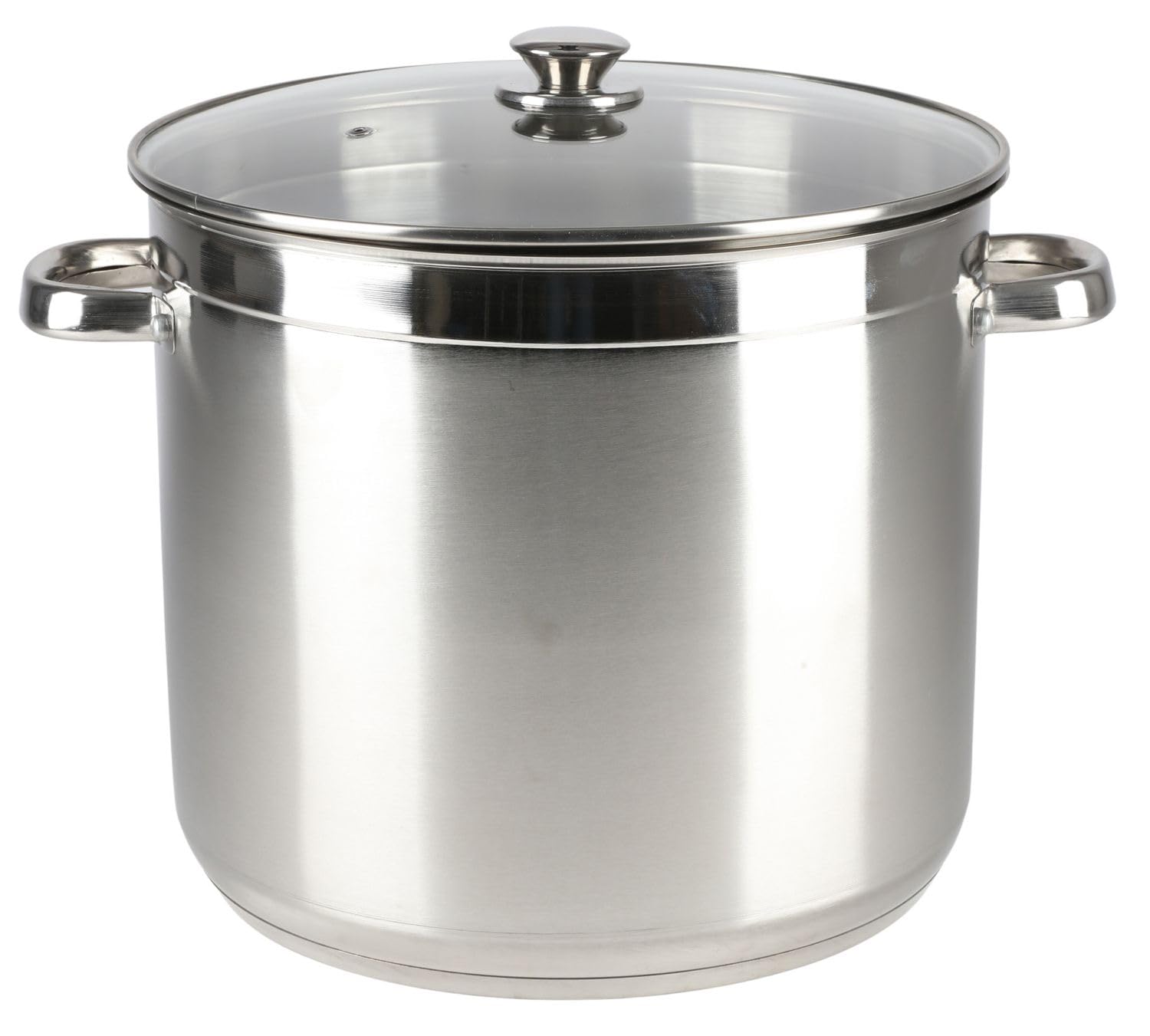 Garnek ze stali nierdzewnej, 20 l, ze szklaną pokrywką, garnek na zupę, garnek na gulasz, garnek imprezowy